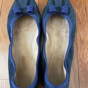 Salvatore Ferragamo denim flats